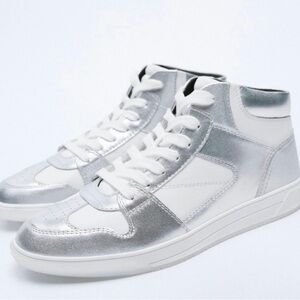 ZARA High-Top Sneakers, Size 38
